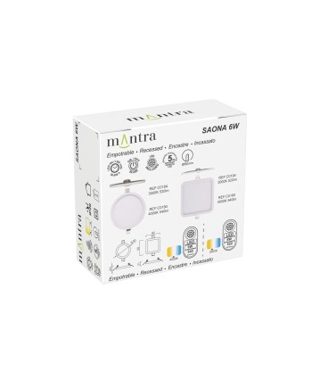 SAONA * DOWNLIGHT LED CUADRADO - 6W - 4000K